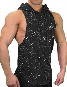 img 4 attached to Men'S Sleeveless Gym Hoodie Sweatshirt For Bodybuilding Workouts - PAIZH
