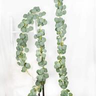 2pcs faux silk eucalyptus garlands - artificial greenery vines for wedding backdrop, wall decor and flower arrangements логотип
