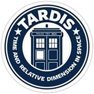 🚀 doctor who tardis coffee sticker - premium bumper window decal - chili print graphic - dr. who sticker логотип