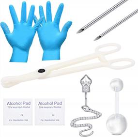 img 4 attached to Piercing Perfection: QWALIT Belly Button Piercing Kit For Safe And Stylish Piercing Experience