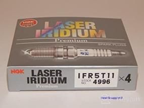 img 2 attached to 🔥 NGK Laser Iridium Spark Plugs (Set of 4) IFR5T11 - Brand New