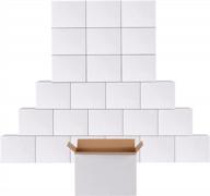 упаковка из 25 картонных коробок из гофрированного картона calenzana белого цвета, 12x9x4 дюймов для эффективной отправки, упаковки и хранения логотип