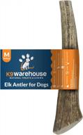 long-lasting k9 warehouse elk antlers: premium grade usa-made chews for aggressive chewers of small, medium and large dogs logo