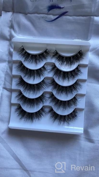 img 1 attached to 6D False Eyelashes For A Natural Look - Newcally Mink Fluffy Fox Eye Lashes Pack review by Michelle Green