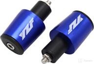 🔵 blue 7/8" 22mm handlebar grips handle bar cap end plugs - perfect fit for yamaha yzf r1 r3 r6 r125 r6s r25 600r логотип