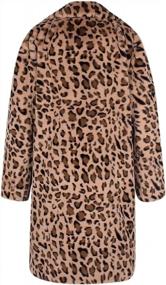 img 2 attached to Stay Warm And Cozy In Style With MITCOWBOYS Leopard Plush Cardigan Jacket For Women