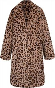 img 1 attached to Stay Warm And Cozy In Style With MITCOWBOYS Leopard Plush Cardigan Jacket For Women