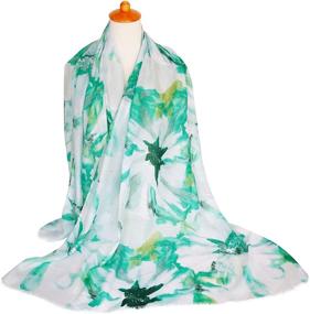 img 3 attached to GERINLY Soft Warm Shawl Wrap Women's Accessories ~ Scarves & Wraps