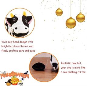 img 2 attached to Coppthinktu Cow Style Hoodie - Adorable 🐄 Halloween Dog Costume with Comfortable Jumpsuit for Small Dogs