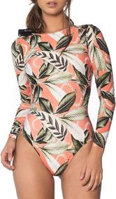 img 3 attached to CPUTAN Rashguard Swimsuit Surfing Swimwear Women's Clothing at Swimsuits & Cover Ups