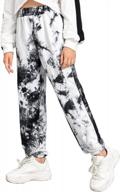colorful comfort: jobakids' tie-dye jogger pants for active girls 6-12 years logo