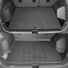 img 2 attached to 🚙 2021 Chevrolet Equinox & GMC Terrain Cargo Mat: Caartonn Trunk Cargo Tray Liner (2018-2020 Compatible)