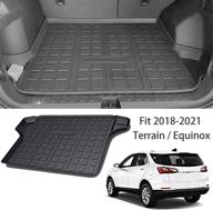 🚙 2021 chevrolet equinox & gmc terrain cargo mat: caartonn trunk cargo tray liner (2018-2020 compatible) logo