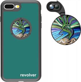 img 4 attached to Ztylus Designer Revolver M Series Camera Kit: 6 In 1 Lens With Case For IPhone 7 Plus / 8 Plus - 2X Telephoto Lens, Macro, Super Macro Lens, Wide Angle Lens (Aurora Borealis)