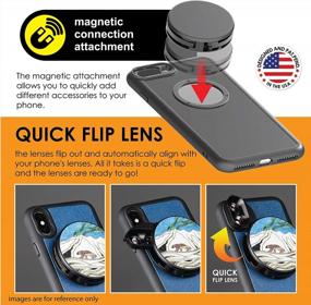 img 1 attached to Ztylus Designer Revolver M Series Camera Kit: 6 In 1 Lens With Case For IPhone 7 Plus / 8 Plus - 2X Telephoto Lens, Macro, Super Macro Lens, Wide Angle Lens (Aurora Borealis)