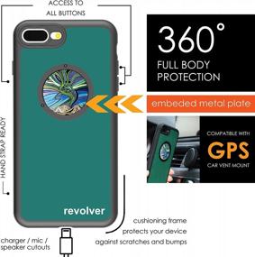 img 3 attached to Ztylus Designer Revolver M Series Camera Kit: 6 In 1 Lens With Case For IPhone 7 Plus / 8 Plus - 2X Telephoto Lens, Macro, Super Macro Lens, Wide Angle Lens (Aurora Borealis)