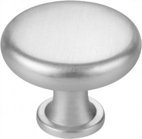 img 4 attached to Upgrade Your Cabinets With Homdiy 10Pack Brushed Nickel Round Knobs - Perfect For Kitchen Or Dresser Drawers