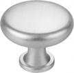 upgrade your cabinets with homdiy 10pack brushed nickel round knobs - perfect for kitchen or dresser drawers logo
