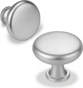 img 1 attached to Upgrade Your Cabinets With Homdiy 10Pack Brushed Nickel Round Knobs - Perfect For Kitchen Or Dresser Drawers