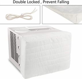 img 2 attached to 21" Lx14 H X2.7 D Double Insulated Quilted AC Cover - Keeps Cold Air Out & Eliminates Dirt For Indoor Window Units | Aozzy Ac Covers
