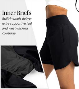 img 2 attached to Comfortable And High-Functioning Soothfeel Women'S 7 Inch Running Shorts With Zipper Pockets For Your Active Lifestyle