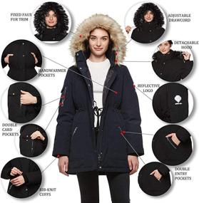 img 1 attached to Universo Womens Jacket Removable Winter Women's Clothing : Coats, Jackets & Vests