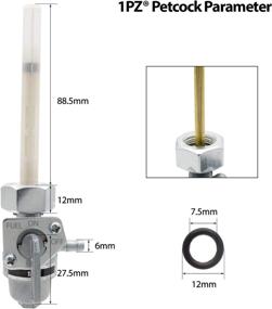 img 2 attached to High-Quality Fuel Petcock Assembly Replacement for Honda ATC 185 185S 200X 200S 200M - 1PZ PC1-H01 | Part Number: 16950-149-025