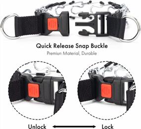 img 2 attached to XL Dog Prong Collar Training Choke Chain With Comfort Rubber Tips And Quick Release Snap Buckle For Small, Medium, Large Dogs (4.0Mm, 23.62In)
