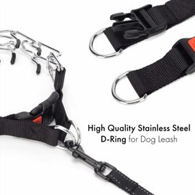 img 1 attached to XL Dog Prong Collar Training Choke Chain With Comfort Rubber Tips And Quick Release Snap Buckle For Small, Medium, Large Dogs (4.0Mm, 23.62In)