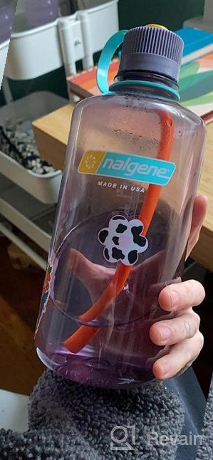 img 1 attached to Sustainable And Eco-Friendly 32 OZ Water Bottle | Nalgene Sustain Tritan BPA-Free With 50% Recycled Plastic Material And Narrow Mouth review by Richard Edwar