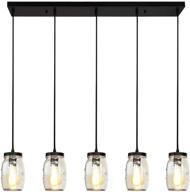 lmsod 5 lights кухонный остров линейный подвесной светильник стеклянная банка mason jar подвесной светильник логотип