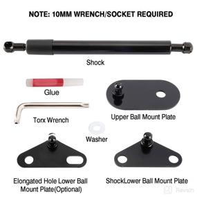 img 3 attached to Toolly Tailgate Assist Shock Kit for 2015-2019 F150 Pickup (Excludes Lariat) - EZ Down, Quick Installation (Includes Torx Wrench)