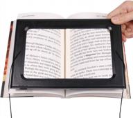 hands-free full-page magnifying glass with led light for easy reading - ideal for elderly users логотип