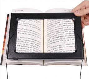 img 4 attached to Hands-Free Full-Page Magnifying Glass With LED Light For Easy Reading - Ideal For Elderly Users