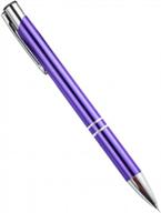 🖌️ craft weeding and vinyl air release pen tool: stainless steel point retractable pin in purple logo