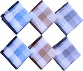 img 2 attached to 🧣 LACS Mens Cotton Handkerchiefs Pack: Top-Quality Men's Accessories for Every Gentleman