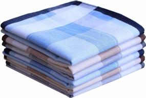 img 4 attached to 🧣 LACS Mens Cotton Handkerchiefs Pack: Top-Quality Men's Accessories for Every Gentleman