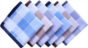 img 1 attached to 🧣 LACS Mens Cotton Handkerchiefs Pack: Top-Quality Men's Accessories for Every Gentleman