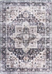 img 3 attached to Rugshop Bohemian Distressed Machine Washable Stain Resistant Non-Shed Eco Friendly Non Slip Area Rug 7' 10" X 10' Gray, Grey, 7'10" X 10'