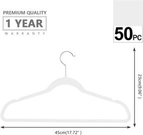 img 3 attached to MIZGI Velvet Heavy-Duty Hangers: Optimal Retail Store Fixtures & Equipment