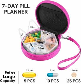 img 3 attached to Get Organized And Never Miss A Dose: Gelibo'S Large Push Open Button 7 Day Pill Box Organizer