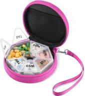 get organized and never miss a dose: gelibo's large push open button 7 day pill box organizer logo