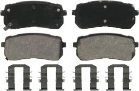 img 4 attached to 🔥 Wagner QuickStop ZD1302 Ceramic Disc Brake Pad Set: Superior Performance and Durability