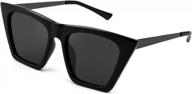 feisedy женские поляризованные солнцезащитные очки «кошачий глаз» - винтажный ретро-стиль для модного заявления о моде (b2692) логотип
