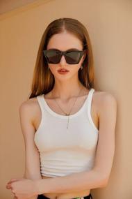 img 2 attached to FEISEDY Женские поляризованные солнцезащитные очки «кошачий глаз» - винтажный ретро-стиль для модного заявления о моде (B2692)