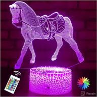 🎁 horse gifts for girls - horse lamp night light for kids room with 16 colors changing, remote control, smart touch - perfect birthday gift for girls age 3-12 years, horse toys for girls логотип