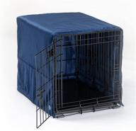 pet dreams luxe velour crate cover: fits 24-48 inch icrates, machine wash & dry, decorative kennel cover logo