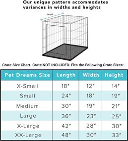 img 1 attached to Pet Dreams Luxe Velour Crate Cover: Fits 24-48 inch iCrates, Machine Wash & Dry, Decorative Kennel Cover