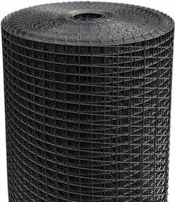 img 4 attached to 1/2 Inch 19 Gauge Black Vinyl Coated Hardware Cloth Wire Fence Roll - 48X100 Mesh For Garden & Chicken Coop Fencing | Nueve Deer