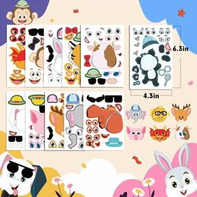 img 2 attached to 100PCS Make-A-Face Stickers For Kids: Zoo Animals, Sea Creatures, Dinosaurs & More - Perfect Gift/Reward/Crafts For Festivals And Parties!
